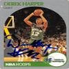 Sports Memorabilia Derek Harper Autographed Basketball Card (Dallas Mavericks) 1990 Hoops #86 - Unsigned Basketball Cards view 1