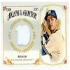 Sports Memorabilia Autograph Warehouse 343713 Ryan Braun Player Worn Jersey Patch Baseball Card - Milwaukee Brewers 2015 Topps Allen & Ginters No. FSRB-RB view 1