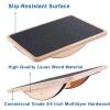 StrongTek Professional Wooden Balance Board, Rocker Board, Wood Standing Desk Accessory, Balancing Board for Under Desk, Anti Slip Roller, Core Strength, Stability, Office Wobble Boards view 2