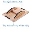 StrongTek Professional Wooden Balance Board, Rocker Board, Wood Standing Desk Accessory, Balancing Board for Under Desk, Anti Slip Roller, Core Strength, Stability, Office Wobble Boards view 3