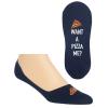 Hot Sox Men's Fun Novelty Liner Socks Sockshosiery, WANNA Pizza Me (Navy), Shoe Size: 6-12 (Sock Size: 10-13) view 1