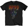 KISS Men's Neon Band Slim Fit T-Shirt Medium Black view 1