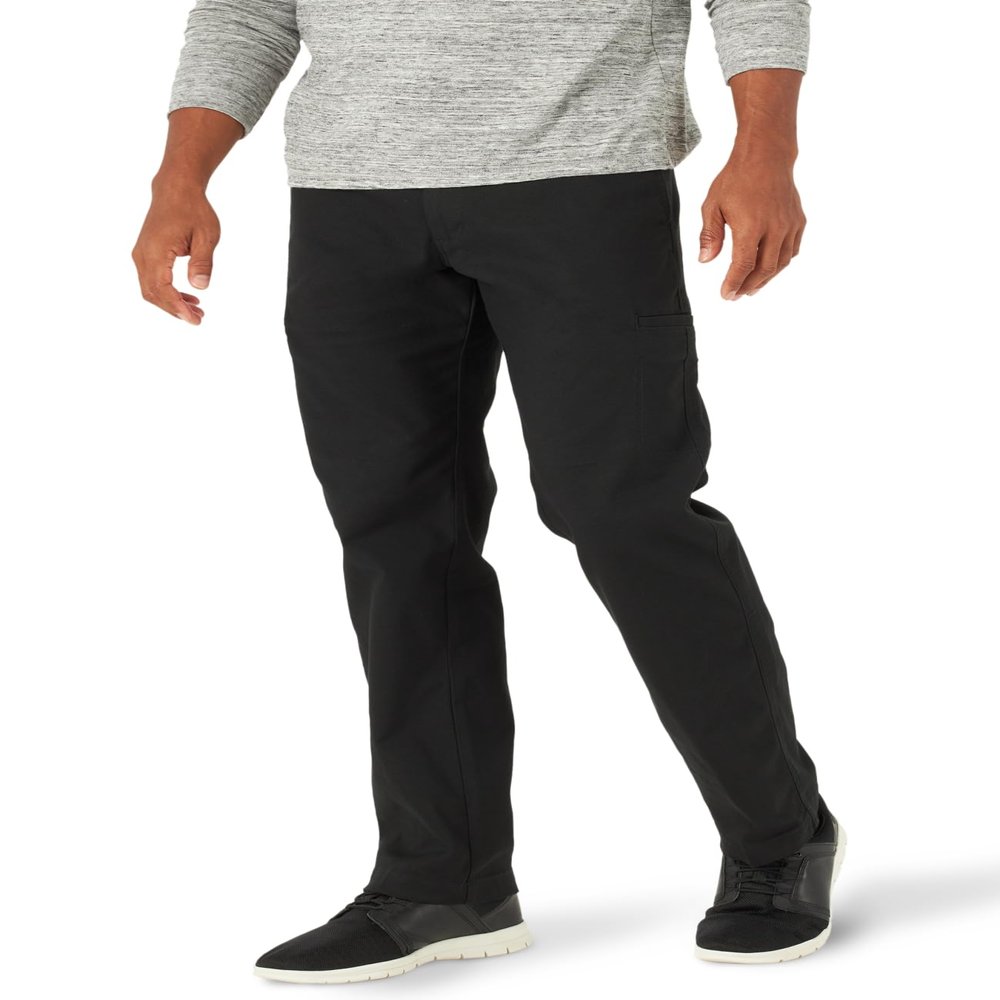 Lee Men's Extreme Motion Canvas Cargo Pant Black 34W x 34L