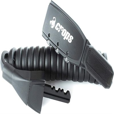 CROPS K3-BIRO Compact Bike Lock Cable, 4 ft, Black Resettable 3-Digit Combination Dial, 4mm Double Coiled Cable, Includes Under-Saddle Mounting Bracket.