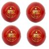 CW League Special 4 Piece Red Leather Balls Maximum Over Cricket Ball Pack of 12 view 1