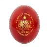 CW League Special 4 Piece Red Leather Balls Maximum Over Cricket Ball Pack of 12 view 2