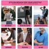 fenglaoda Compression Socks Women Men 6 Pairs, Knee High Best Support Circulation Socks for Running, Travel, Flight, Nurse view 4