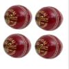 CW Pack of 12 Special County Crown Red Leather Made 4 Cut Piece Cricket Ball Entirely Hand Stitched 156 gm 25 Overs Ideal for Club Matches & Practice MCC Regulation Approved view 1