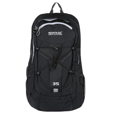 Regatta Men's Atholl II Cushioned Comfort Hardwearing Travel, Black & Light Steel, 35l