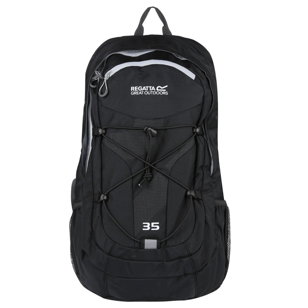 Regatta Men's Atholl II Cushioned Comfort Hardwearing Travel, Black & Light Steel, 35l