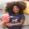 Tstars Just A Girl Who Loves Horses Shirt for Kids Horseback Riding Apparel Equestrian Gift for Girls 4T Navy view 2