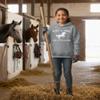 Tstars Just a Girl Who Loves Horses Hoodie for Girls Youth Equestrian Hoodies Gift Horseback Riding and Fans Large Gray view 3