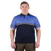First Class Two Tone Bike Patrol Shirt with Reflective Stripes and Zipper Pocket (Royal Blue and Navy Blue) (4XL) view 1