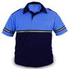 First Class Two Tone Bike Patrol Shirt with Reflective Stripes and Zipper Pocket (Royal Blue and Navy Blue) (4XL) view 2