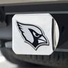 Arizona Cardinals NFL Chrome Metal Hitch Cover with 3D Chrome Team Logo by FANMATS - Unique Molded Design  Easy Installation on Truck, SUV, Car - Ideal Gift for Die Hard Football Fan view 3