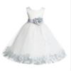 ekidsbridal Rose Petals Ivory Flower Girl Dress Birthday Girl Dresses Reception Dress 007ss 12 view 1