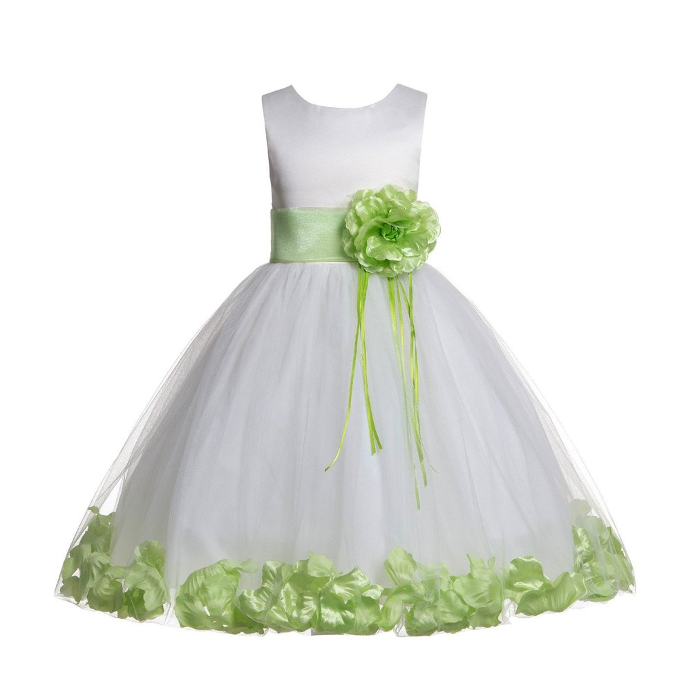 ekidsbridal Rose Petals Ivory Flower Girl Dress Birthday Girl Dresses Reception Dress 007ss 4