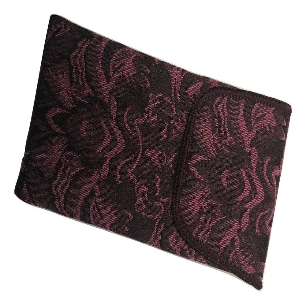 Rio Double quilt Cloth Eyeglass Case ! (Burgundy)