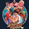 American Classics Street Fighter Group Circle Navy Heather Youth T-Shirt Tee view 2
