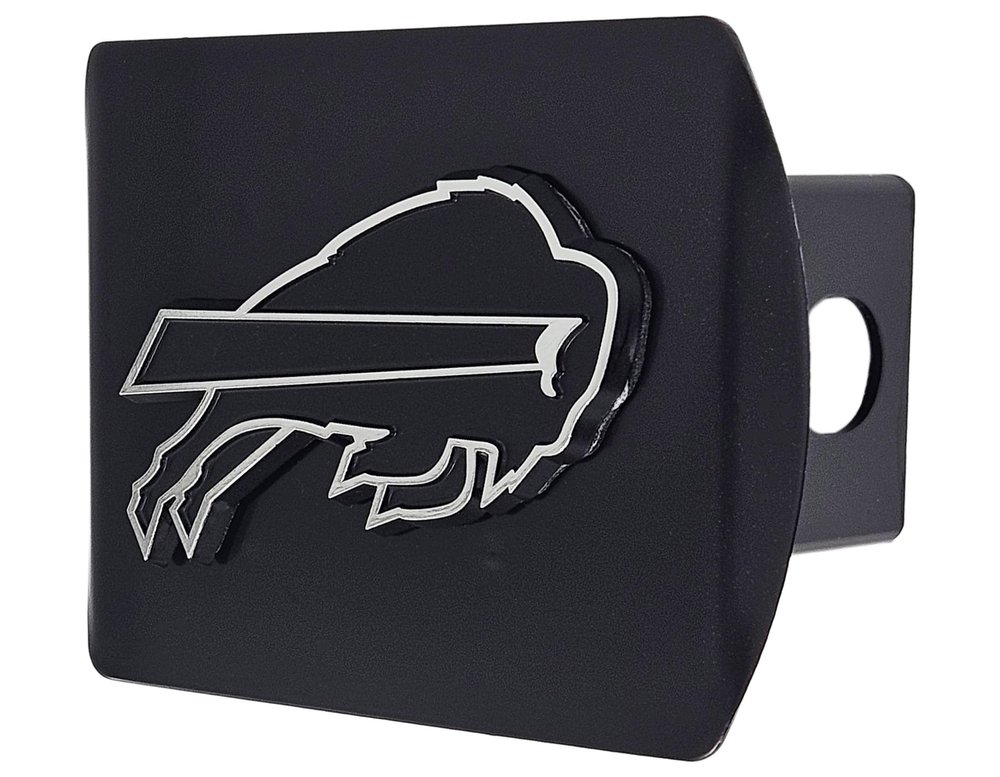 Buffalo Bills NFL Metal Hitch Cover with 3D Colored Team Logo by FANMATS - Unique Molded Design Easy Installation on Truck, SUV, Car - Ideal Gift for Die Hard Football Fan