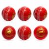 CW Spin Red Cricket Balls Set Poly Soft Synthetic Balls 110gm Aprox for Boys Youth Adult Training & Practice