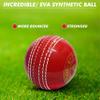 CW Spin Red Cricket Balls Set Poly Soft Synthetic Balls 110gm Aprox for Boys Youth Adult Training & Practice view 2