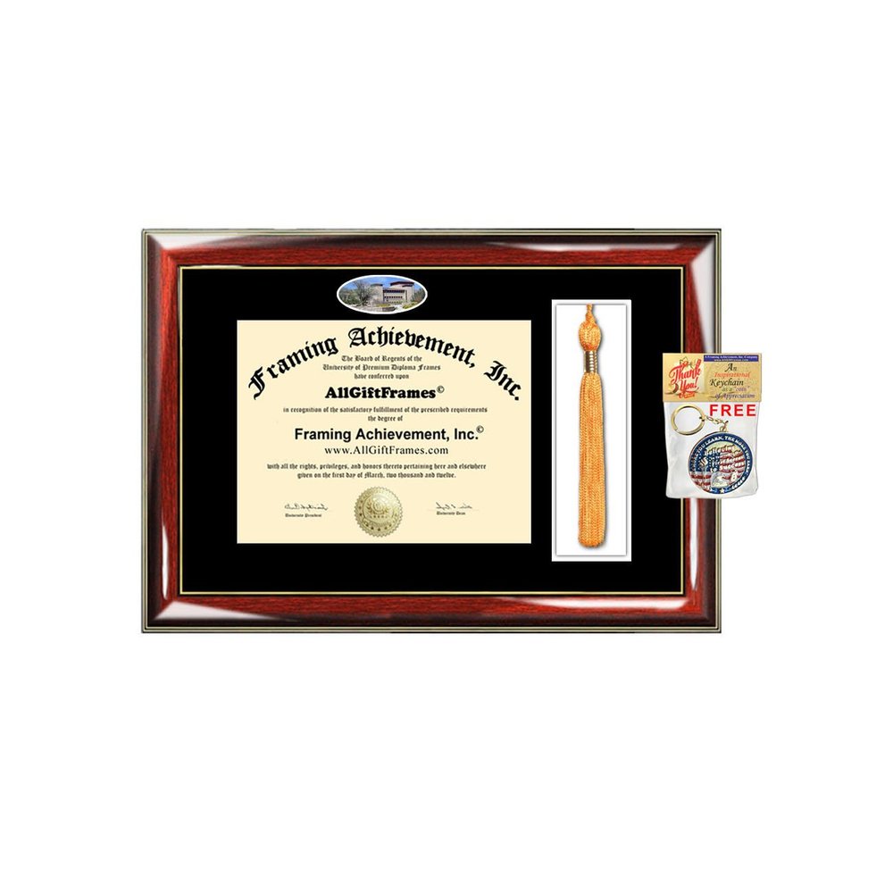 AllGiftFrames University of Texas El Paso Tassel Diploma Frame UTEP Campus Picture Double Degree Plaque Tassel Holder Framing Graduation Gift Bachelor Master MBA Doctorate PHD Certificate Case