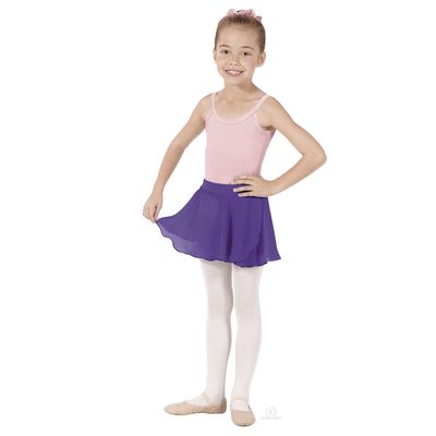EUROTARD Girls Mock Wrap Skirt (Purple, X-Large) - 10127