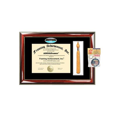 AllGiftFrames University of Central Florida Tassel Diploma Frame UCF Campus Picture Double Degree Plaque Tassel Holder Framing Graduation Gift Bachelor Master MBA Doctorate PHD Certificate Case