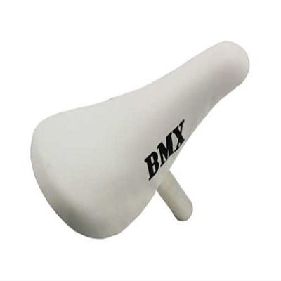 Alta 12" BMX Kids Bike Saddle W/ 22.2mm Post, (White)