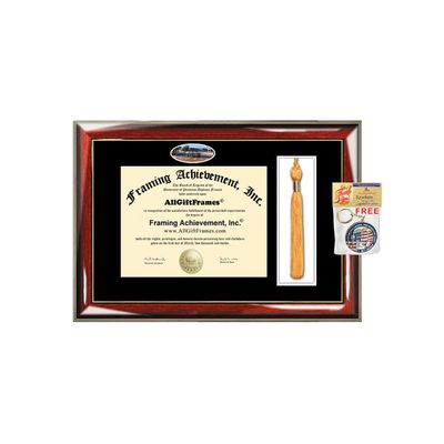 AllGiftFrames Old Dominion University Tassel Diploma Frame Graduation Tassel Box ODU School Campus Photo Custom Degree Framing Tassel Box Gift Bachelor Master MBA PHD Certificate Holder
