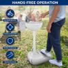 SereneLife Portable Camping Sink with 19L (5+ Gallon) Water Tank, Hands-Free Foot Pump, Soap Dispenser & Towel Holder, Compact Design with Carry Handle  Perfect for Camping, Worksites, Outdoors view 3