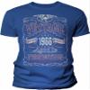 60th Birthday Gift Shirt for Men - Vintage 1966 Aged to Perfection - Royal-003-XL view 1