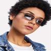 FEISEDY Vintage Small Rectangle Sunglasses Women Men Retro Trendy Square Metal Frame Sun Glasses B2295 view 3