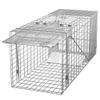 ZENY Live Animal Cage Trap 32" X 12.5" X 12" w/Iron Door Steel Cage Catch Release Humane Rodent Cage for Rabbits, Stray Cat, Squirrel, Raccoon, Mole, Gopher, Chicken, Opossum, Skunk & Chipmunks view 1