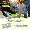 ZENY Live Animal Cage Trap 32" X 12.5" X 12" w/Iron Door Steel Cage Catch Release Humane Rodent Cage for Rabbits, Stray Cat, Squirrel, Raccoon, Mole, Gopher, Chicken, Opossum, Skunk & Chipmunks view 3