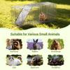 ZENY Live Animal Cage Trap 32" X 12.5" X 12" w/Iron Door Steel Cage Catch Release Humane Rodent Cage for Rabbits, Stray Cat, Squirrel, Raccoon, Mole, Gopher, Chicken, Opossum, Skunk & Chipmunks view 4