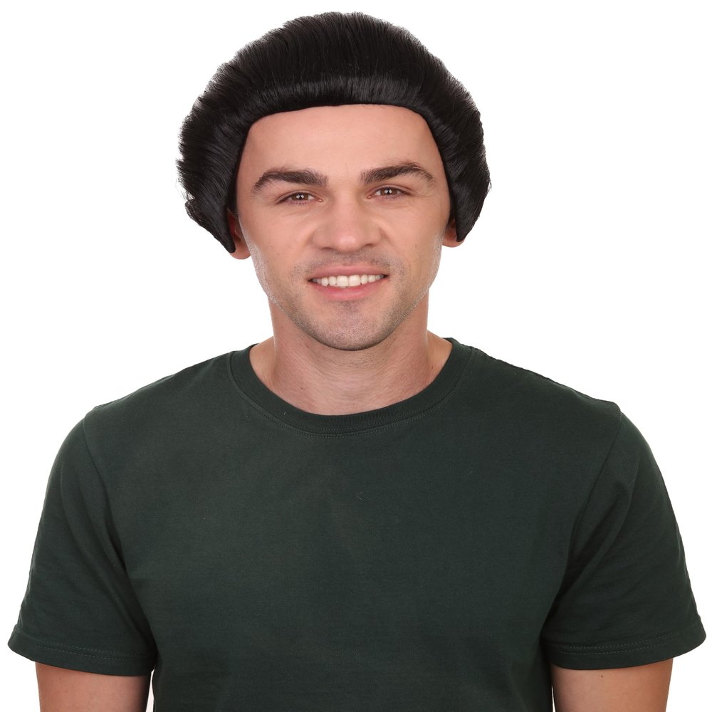 Men TV Movie Cosplay Black Wig HM-347 (Adult)