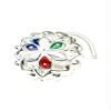 Karizma Jewels Silver Nose Stud, corkscrew piercing nose ring L Bend 22g view 1