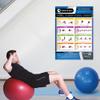 Exercise Ball | Full Core Workout | Improves Strength Training | Laminated Home & Gym Poster | Free Online Video Training Support | Size - 33 x 23.5 | Improves Personal Fitness view 3