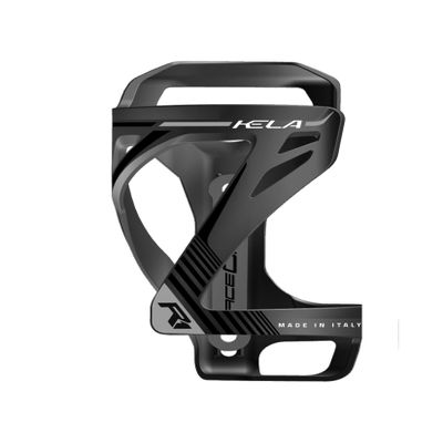 RaceOne - Kela Side Entry Water Bottle Cage for Bicycle Bottles in Black/Silver