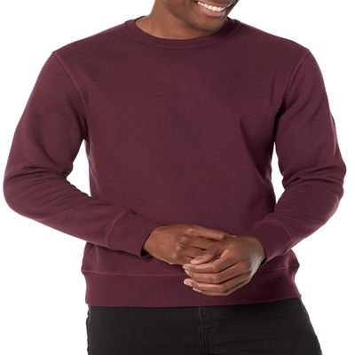 Amazon Essentials Men's Crewneck Fleece Sweatshirt, Burgundy, X-Large