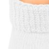 Creative Knitwear College NCAA Officially Licensed Baby Bootie Sock - Kansas Jayhawks Baby Jay Logo - White - Newborn to 6 Months view 4