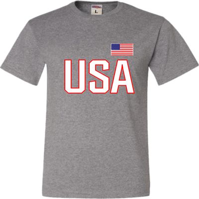 5X-Large Oxford Mens USA National Pride T-Shirt