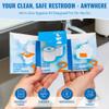 The Restroom Kit, 12 Pack Portable Disposable Toilet Seat Cover for Travel view 2
