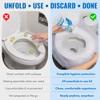 The Restroom Kit, 12 Pack Portable Disposable Toilet Seat Cover for Travel view 3