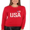 Go All Out 4X-Large Red Mens USA National Pride Sweatshirt Crewneck view 2