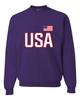 Go All Out Medium Purple Mens USA National Pride Sweatshirt Crewneck view 1