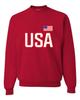 Go All Out X-Large Red Mens USA National Pride Sweatshirt Crewneck view 1
