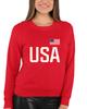 Go All Out X-Large Red Mens USA National Pride Sweatshirt Crewneck view 2